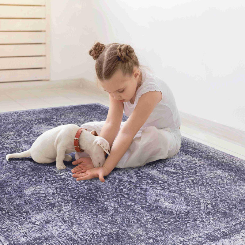 Tapis anthracite lavable, Rectangulaire 2 pi x 3 pi