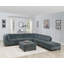 Repose-pieds confortable en chenille pour le salon