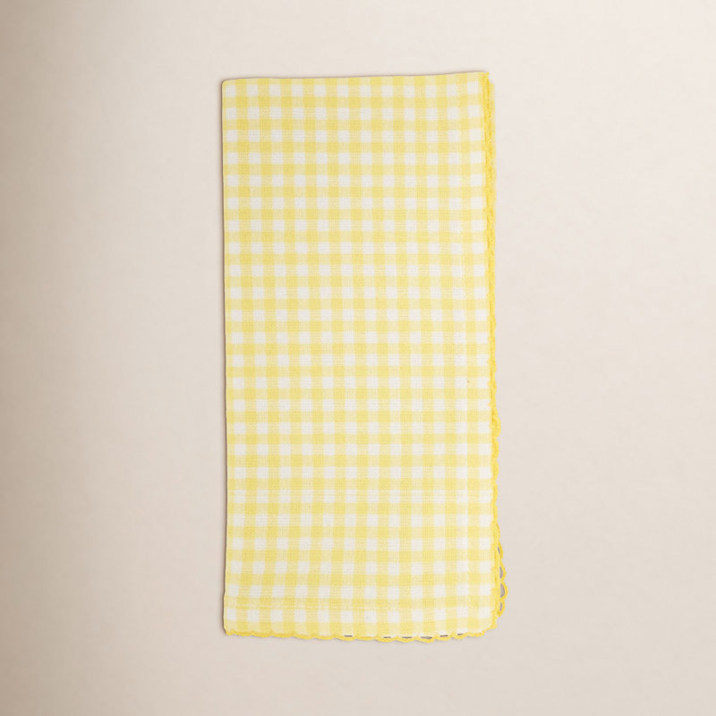 Ensemble de serviettes 100% coton 4 pièces Anij, Jaune