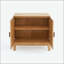 Armoire en chêne naturel avec 2 portes et 1 tablette réglable-200059351
