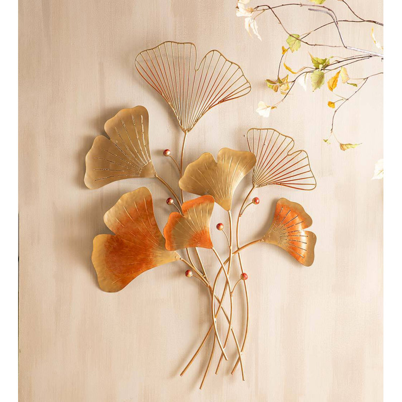 Décoration murale feuilles de ginkgo