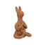 Javarrie Boho Terracotta Pottery Figurine with Meditative Seated Animal Design-1541404299
