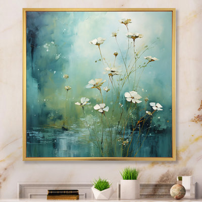 «Misty Meadow IV - Abstract Landscape», reproduction sur toile