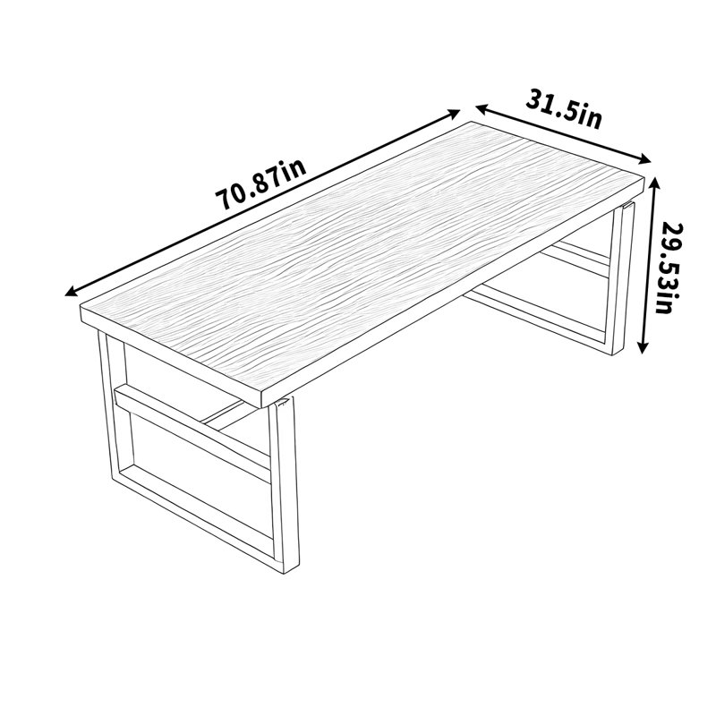 Yeraldine, 29.53"H x 70.87"L x 31.5"W