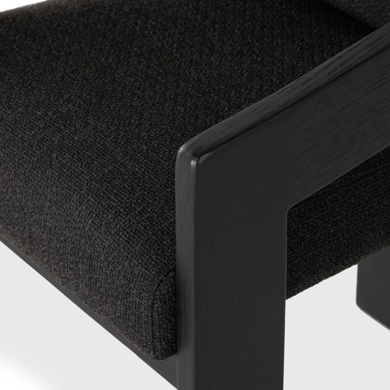 Roxy Dining Armchair, Gibson Black, Black, Black
