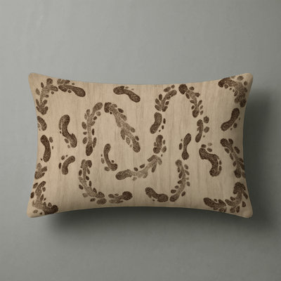 Sandy Footprints Path Coastal Indoor and Outdoor Pillow