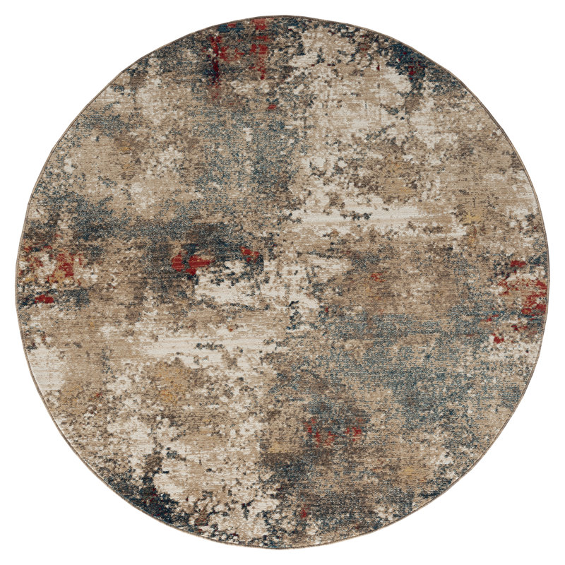 Hitchin Abstract Indoor Rug, Round 6'