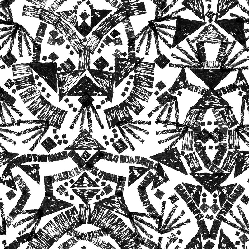 Rouleau de papier peint adhésif Jaren, Noir et blanc