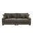 2 - Piece Upholstered Camel Chenille Modular Sectional Sofa with Armrests & Throw Pillows-718692609