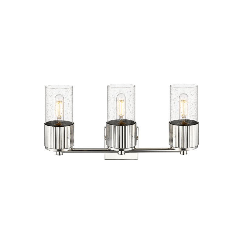 Éclairage pour meuble-lavabo mural 3 lumières Bolivar, Bullé, Nickel poli