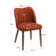 46.5cm H Fabric Upholstered Back Side Chair Solid Wood Dining Chair-744693814