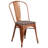 Kewaunee Metal Stackable Chair with Wood Seat-1976427549
