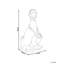 Animals Water Resistant Fiberstone Clay Garden Statue
