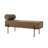 Michalak 48'' W  Industrial Bench with Pillow and Solid Wood Frame-2120191695