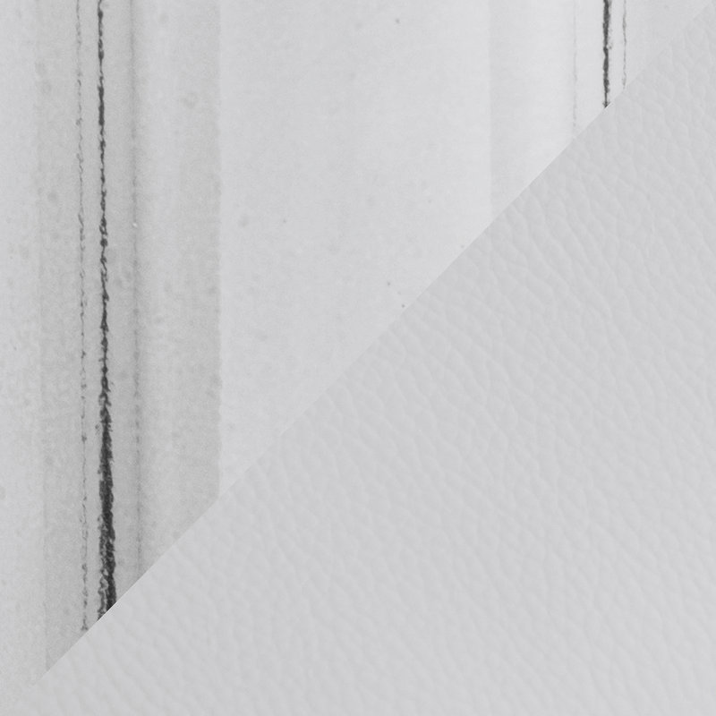 Tabouret de bar réglable en métal chromé et similicuir blanc - ensemble de 2, Blanc