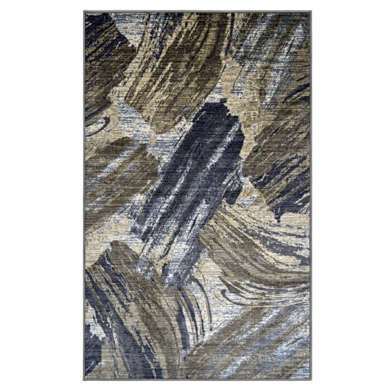 Tapis d'intérieur 100% nylon Brannon, Rectangle 7 pi x 9 pi