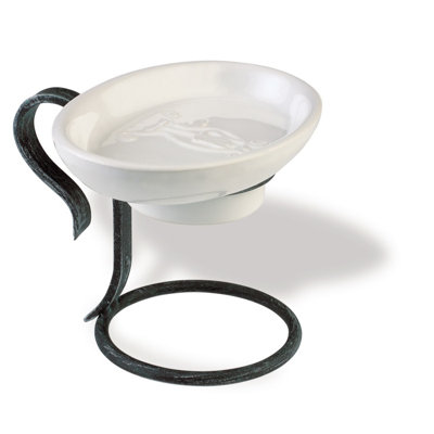 Porte-savon en céramique Flora