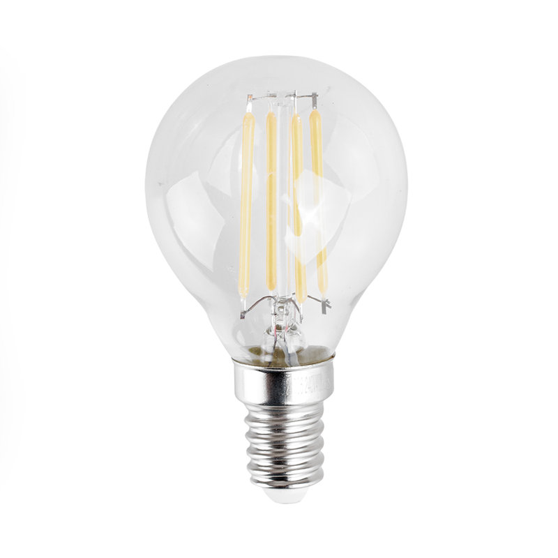 Ahmari 4W E14 LED Globe Light Bulb Amber, 6500