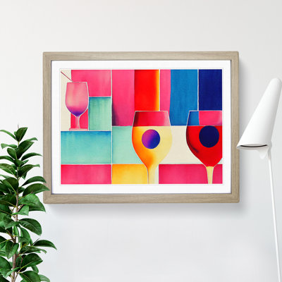 Watercolour Cocktail Painting Vol.2 Abstract - Single Picture Frame Print