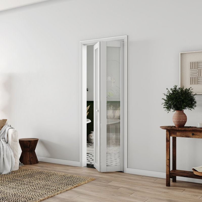Porte pliante en bois massif 1-Lite, 30 po x 80 po, 1
