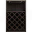 Armoire à vin rectangulaire avec support pour 18 bouteilles Bart, espresso