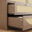 Commode 8 tiroirs avec façade en rotin, commode à panneaux de particules larges, armoire de rangement moderne en bois pour le salon de la chambre à coucher-1098999860-1098999862-1098999863