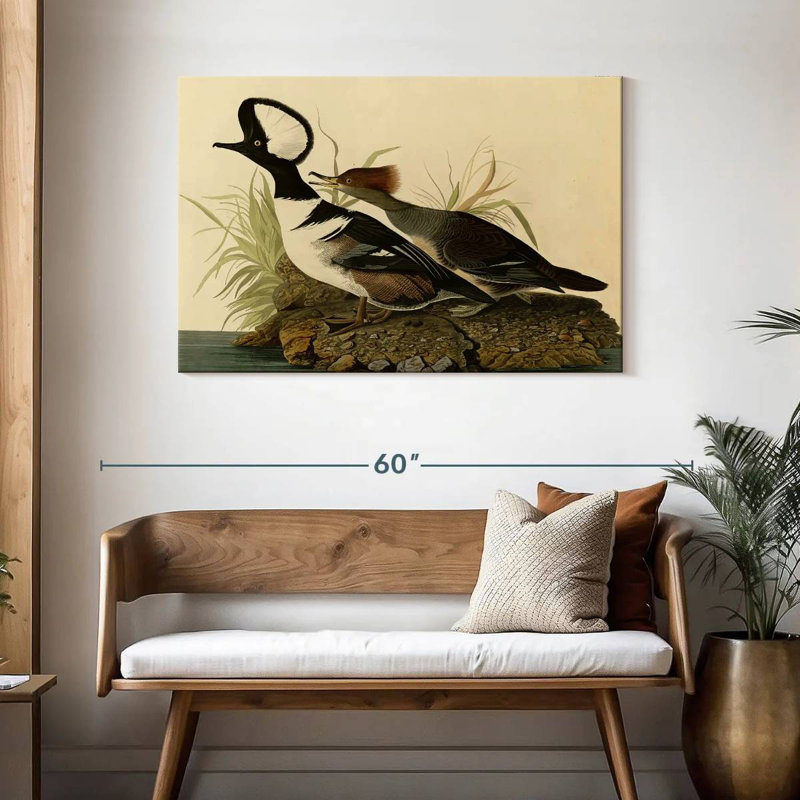 Hooded Merganser, 30" H x 45" W