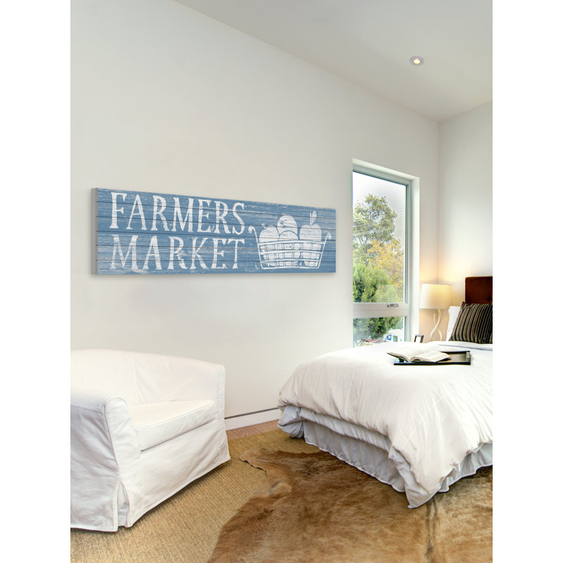 « agriculteurs market ii », art de texture sur bois