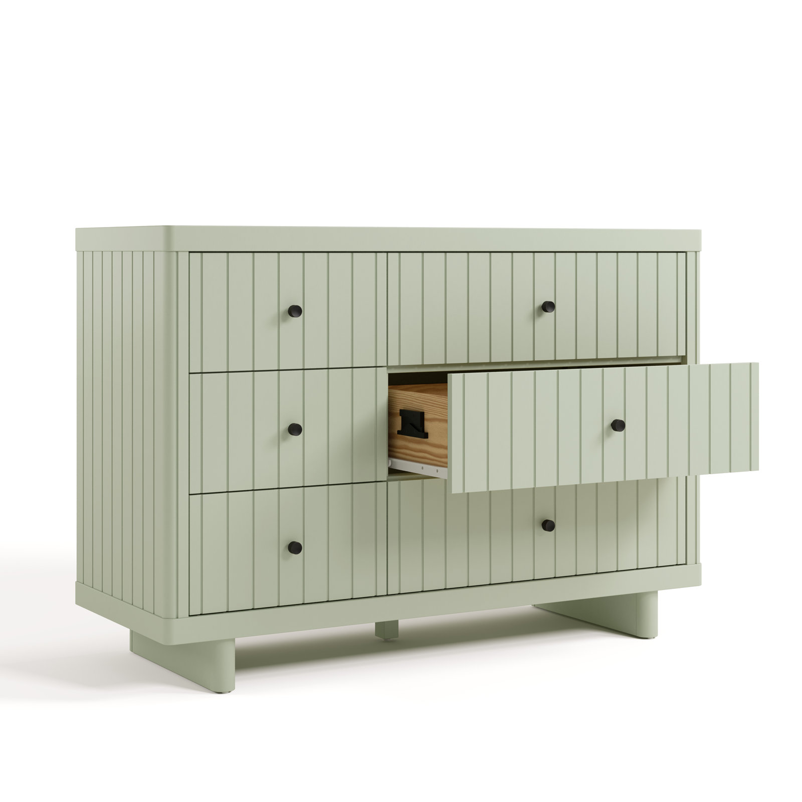 Kyoto Wood 6-Drawer Dresser, Sage