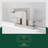 Modern Two Hole Centerset 4" 2-handle Bathroom Faucet with Pop Up Drain Assembly-108924892