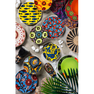 18-piece dinner service Excelsa Afrika Chic Porcelain Multicolour 27 / 20,5 / 20,5 cm diameter - 6 place settings