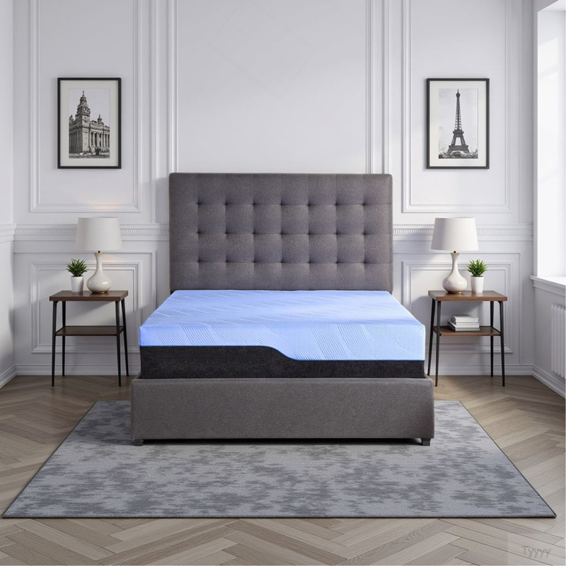 Refresh 12 Inch Hybrid Cooling Gelcare Memory Foam And Coil Adult Mattress, King Size, King