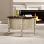 Table basse ronde avec rangement et porte coulissante-448605093-448605092