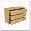 Commode 6 tiroirs, armoire de rangement, style élégant, convient pour l'entrée du salon et de la salle à manger, 6 tiroirs-121083051