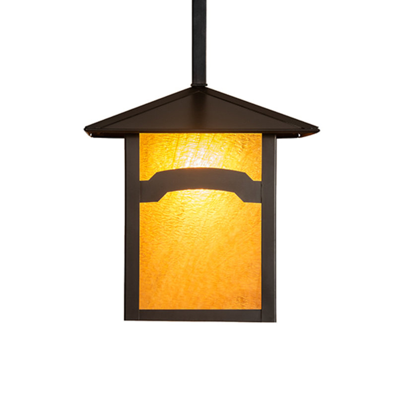 Alissone 1 - Light Craftsman Brown Square/Rectangle Pendant