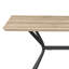 Light Brown 53-Inch Composite Wood Dining Table