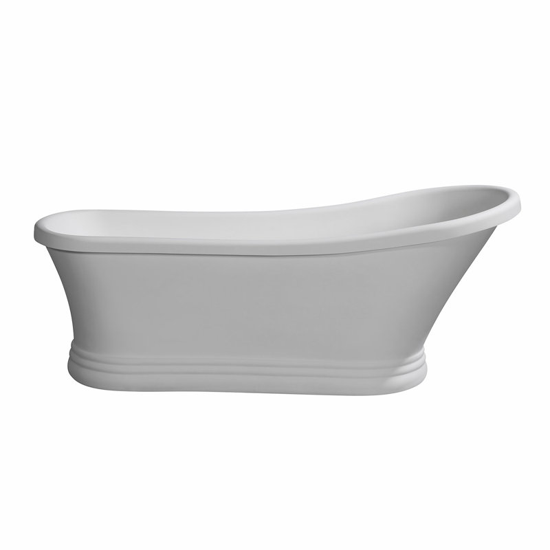 Baignoire à piédestal ovale 68 po Kingston, Blanc