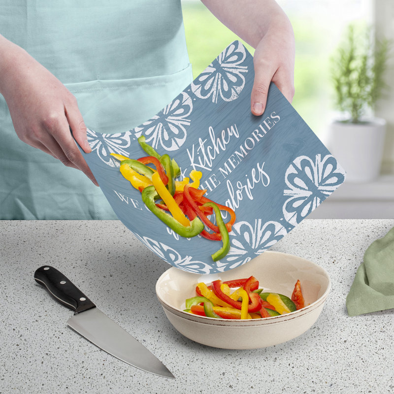 Tapis de planche à découper en plastique flexible CounterArt Memories