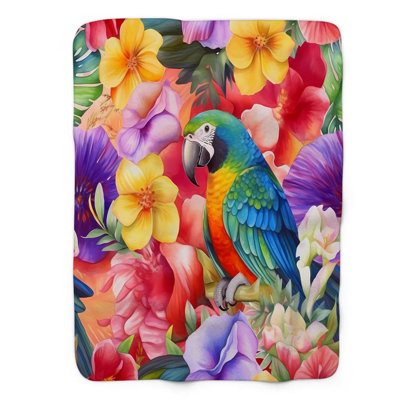 Jeté Aloha Spirit - 1 pièce Sherpa Blan Premium