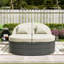 Lit de jour réglable en rotin PE pour l'extérieur avec coussins confortables et plateaux latéraux pratiques-703754066-703754067