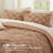 Bedsure Queen Size Comforter Set Taupe, Boho Tufted Bed Set, Checkered Farmhouse Shabby Chic Bedding, 3 Pieces, 1 Plaid Geometric Comforter and 2 Pillow Shams-32780232-19842421