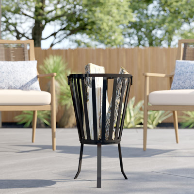 Round Steel Wood Burning Fire Pit