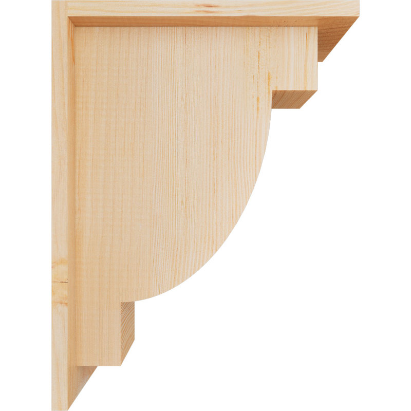 Corbeau alpin avec contre-plaque, H 16 po x l 5,5 po x P 12 po, Sapin de Douglas, Lisse