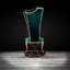 Chaise d'appoint en velours or rose Mohandis-1828973985