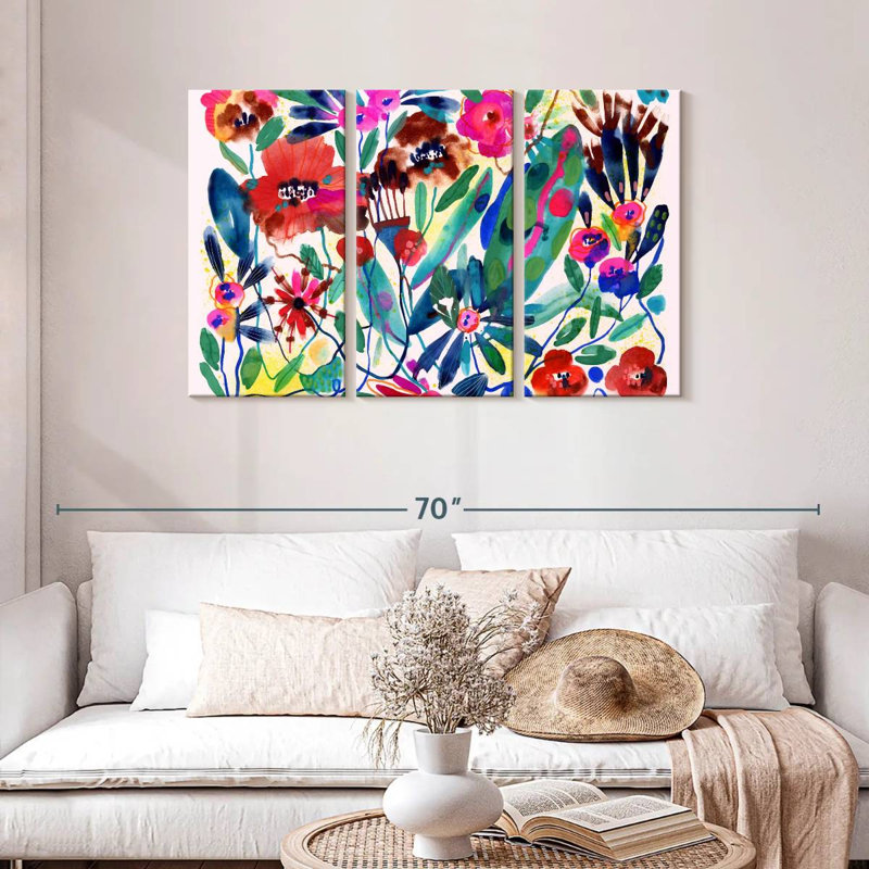 Harnek Vibrant Wild Garden, H 28 po x l 45 po