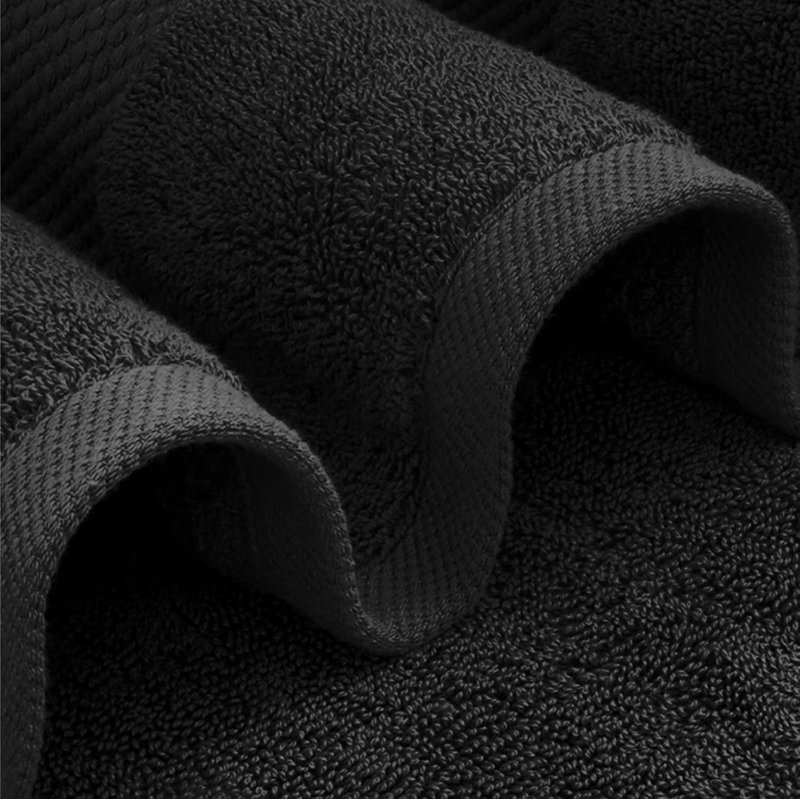 100% Cotton Bath Towel, Black