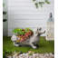 Pot à fleurs en métal Platt Dog Statue
