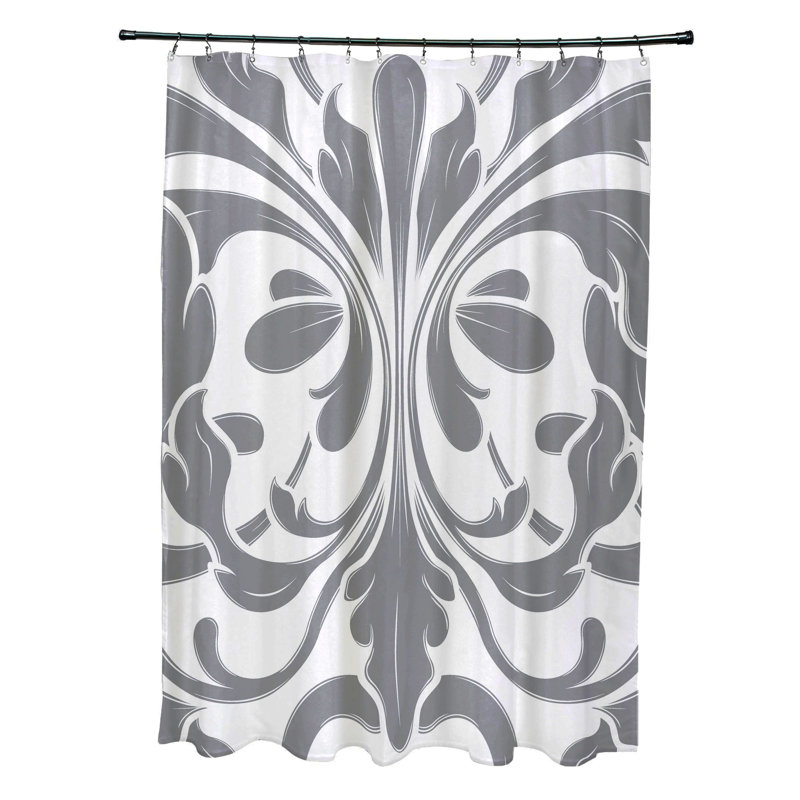 Rideau de douche simple Kolby, Gris