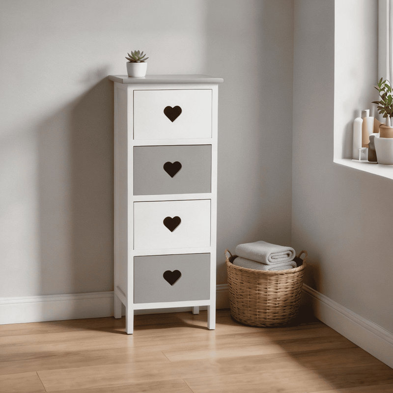 Heartswood Assembled 4 Drawer Tall Storage Chest
