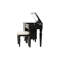Meuble-lavabo formel de couleur noire - + placage de peuplier, tiroir de rangement pour armoire
